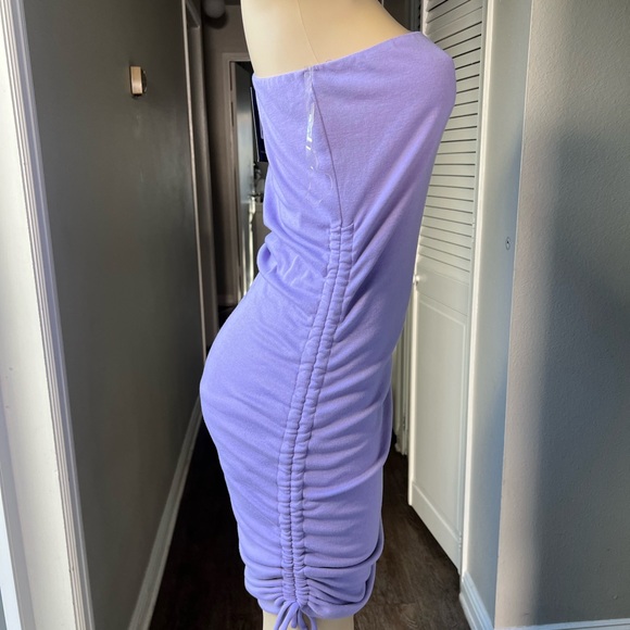 Fashion Nova Lilac One-Shoulder Dress - Picture 2 of 7